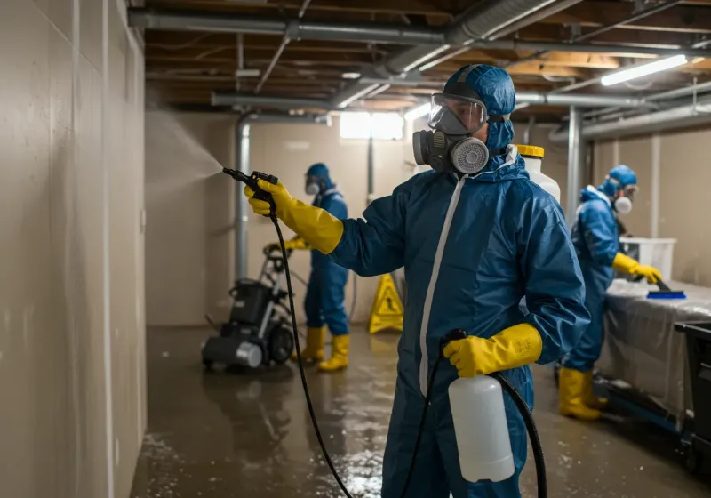 Basement Sanitization and Antimicrobial Treatment process in Pasco, WA